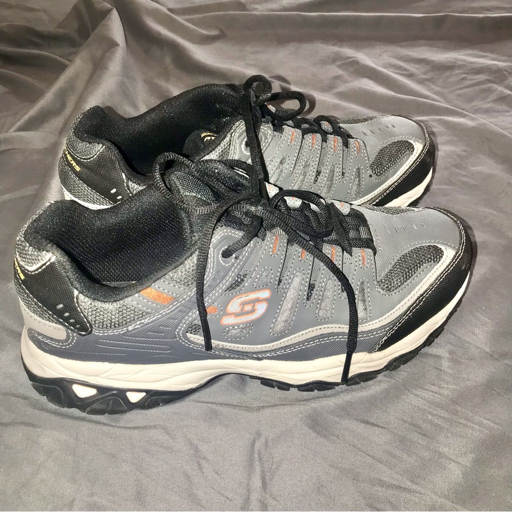 Skechers Gray and Black Athletic Shoes